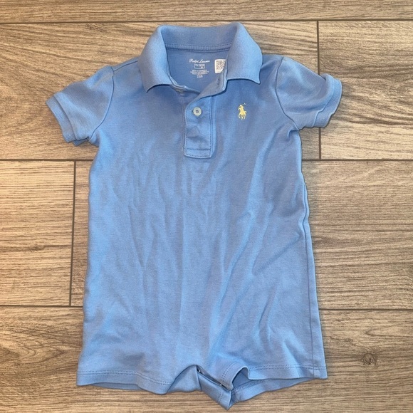 Polo Ralph Lauren Other - Baby Boys Short Sleeve Polo Interlock Shortall